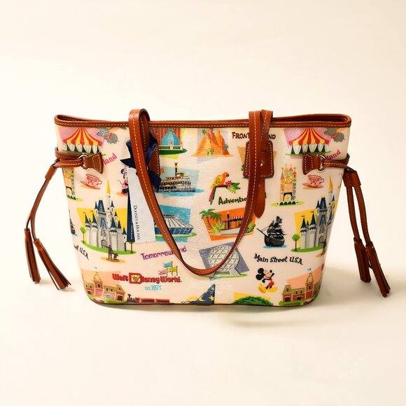 Disney Parks Dooney & Bourke WDW Sketch Shopper Tote NWT! - Picture 2 of 10